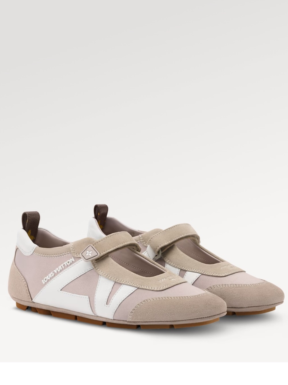 Authentic Louis Vuitton Women's LV Sneakerina Ballet Flat Leather and Suede 39.5